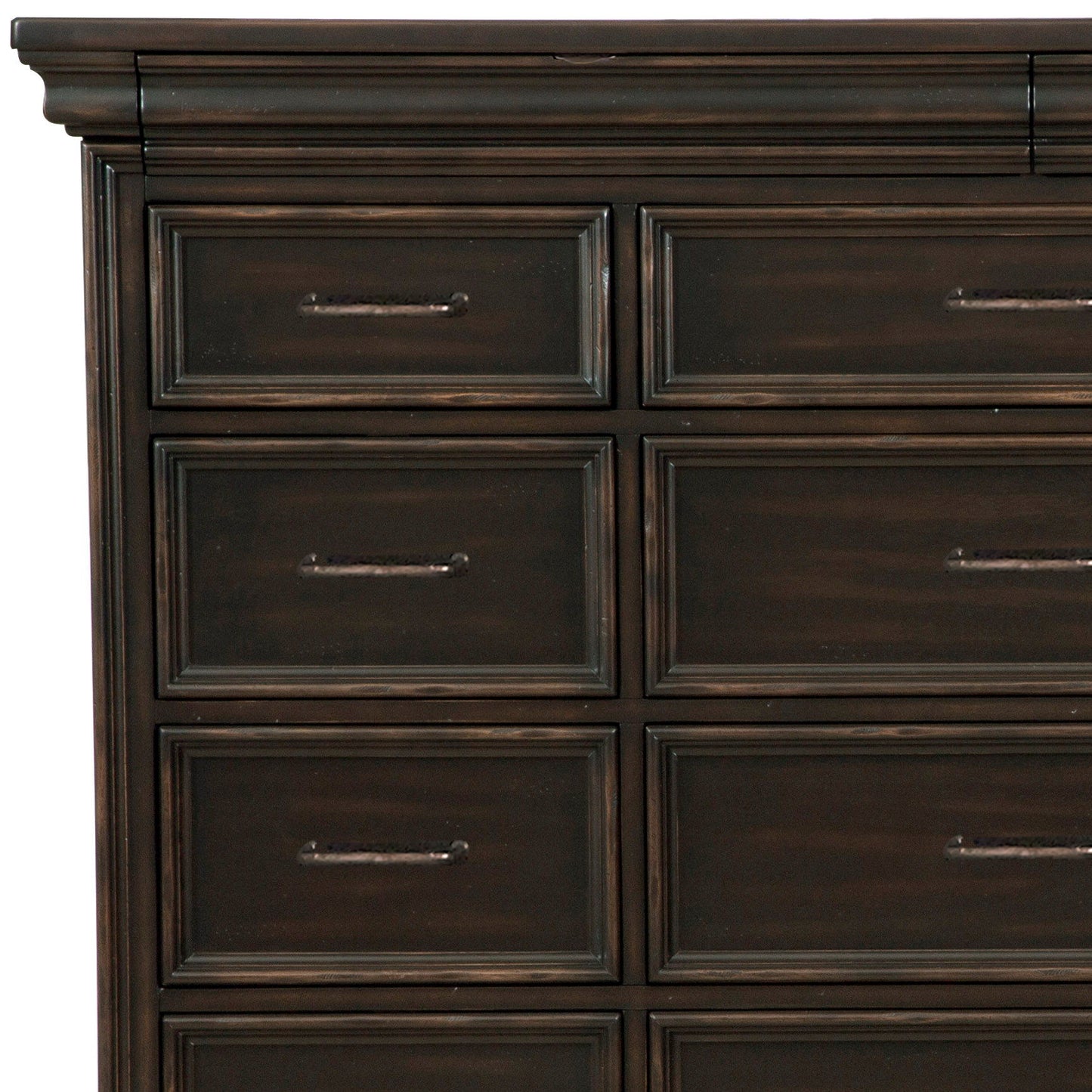 Caldwell - 17 Drawer Master Chest - Dark Wood