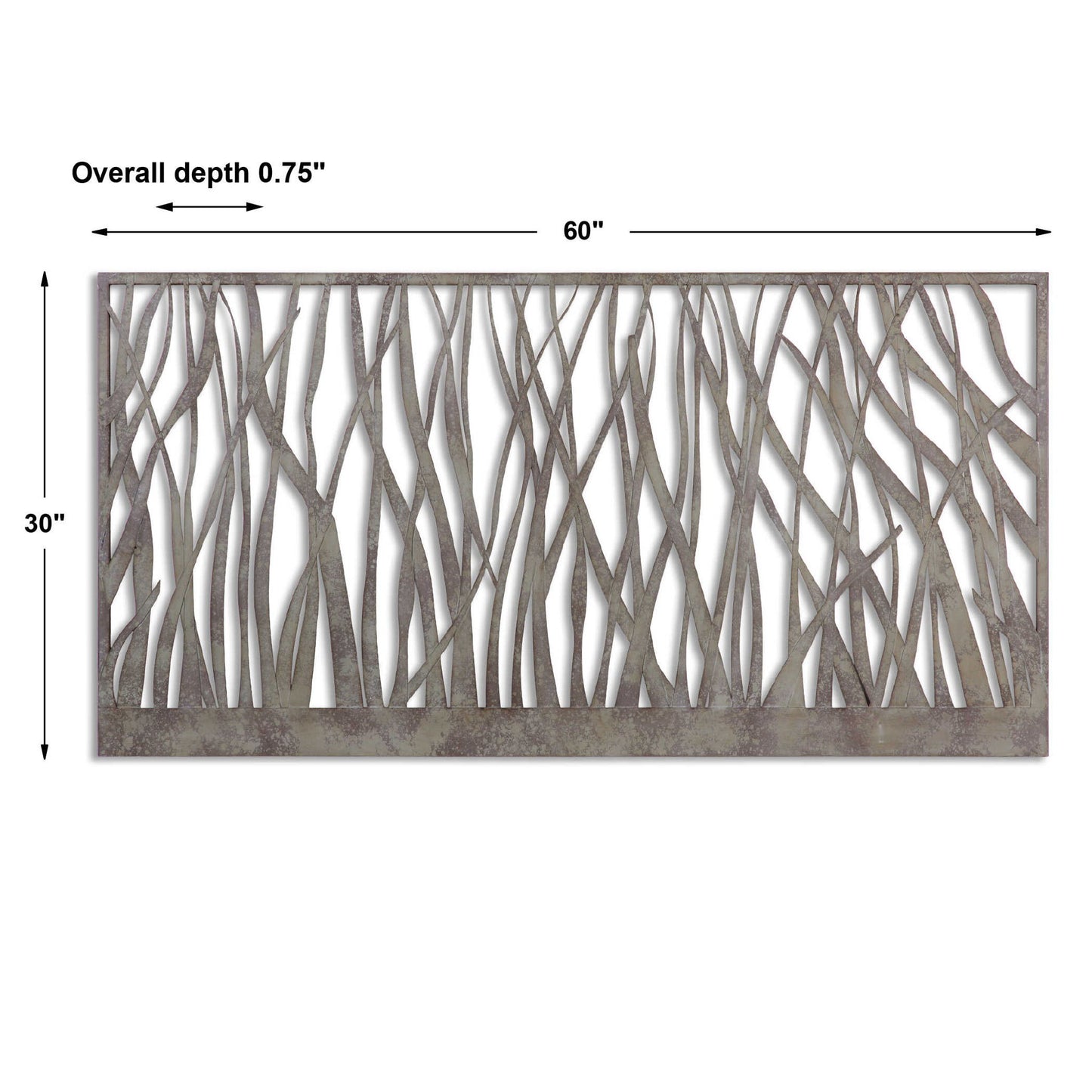 Amadahy - Metal Wall Art - Pearl Silver