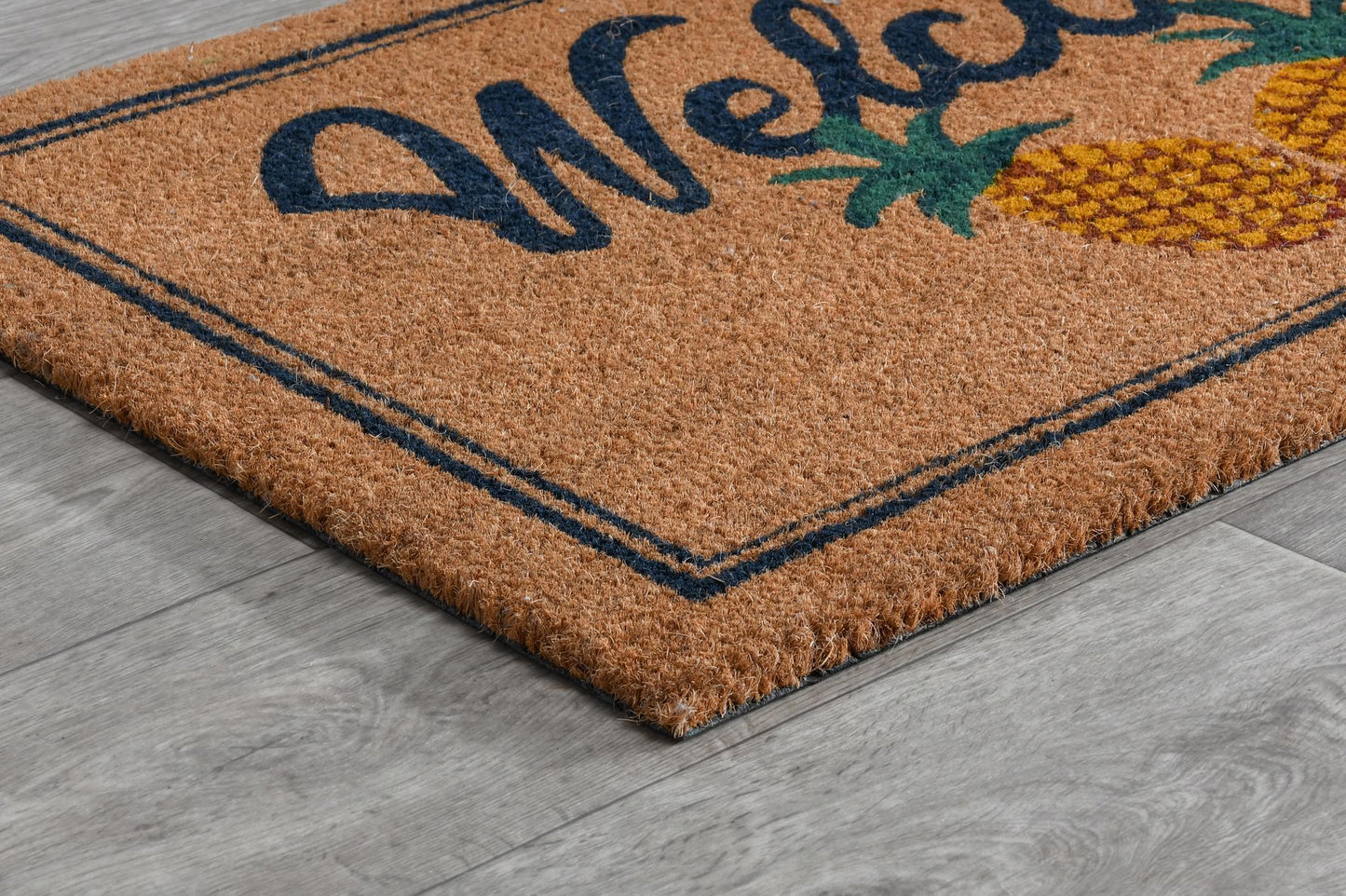 Doormats - Two Pineapples Doormat - Natural