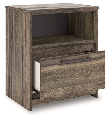 Elbrim - One Drawer Night Stand - Brown