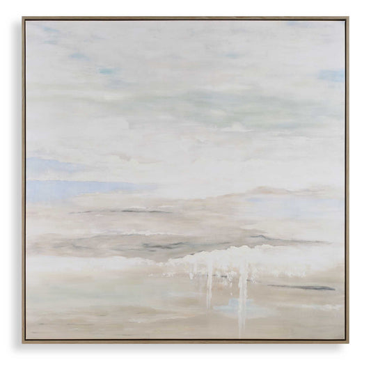Gravity - Abstract Landscape Art - Black / Blue / Bronze / Gray / White / Woodtone