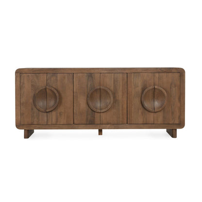 Vally - Wood 6 Door Buffet - Artisan Brown