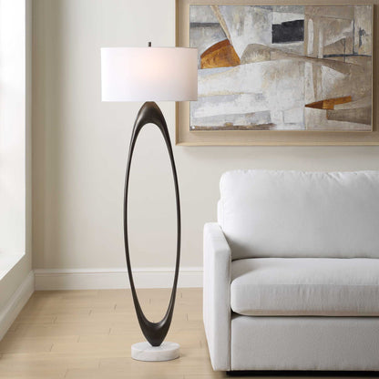 Sonic - Open Oval Floor Lamp - Bronze
