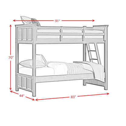Hampton Kids - Bunk With Ladder Bedroom Set