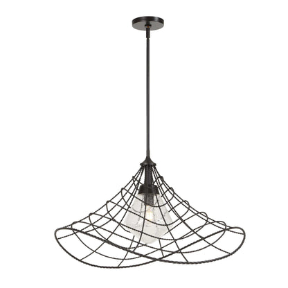 Whirlwind - 1 Light Indoor-Outdoor Pendant - Dark Bronze