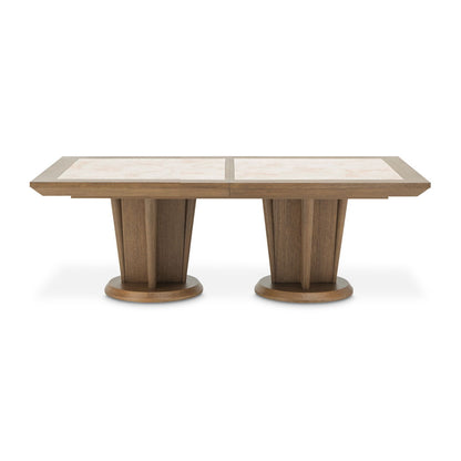 Portrait - Wide Rectangular Dining Table - Sienna Brown