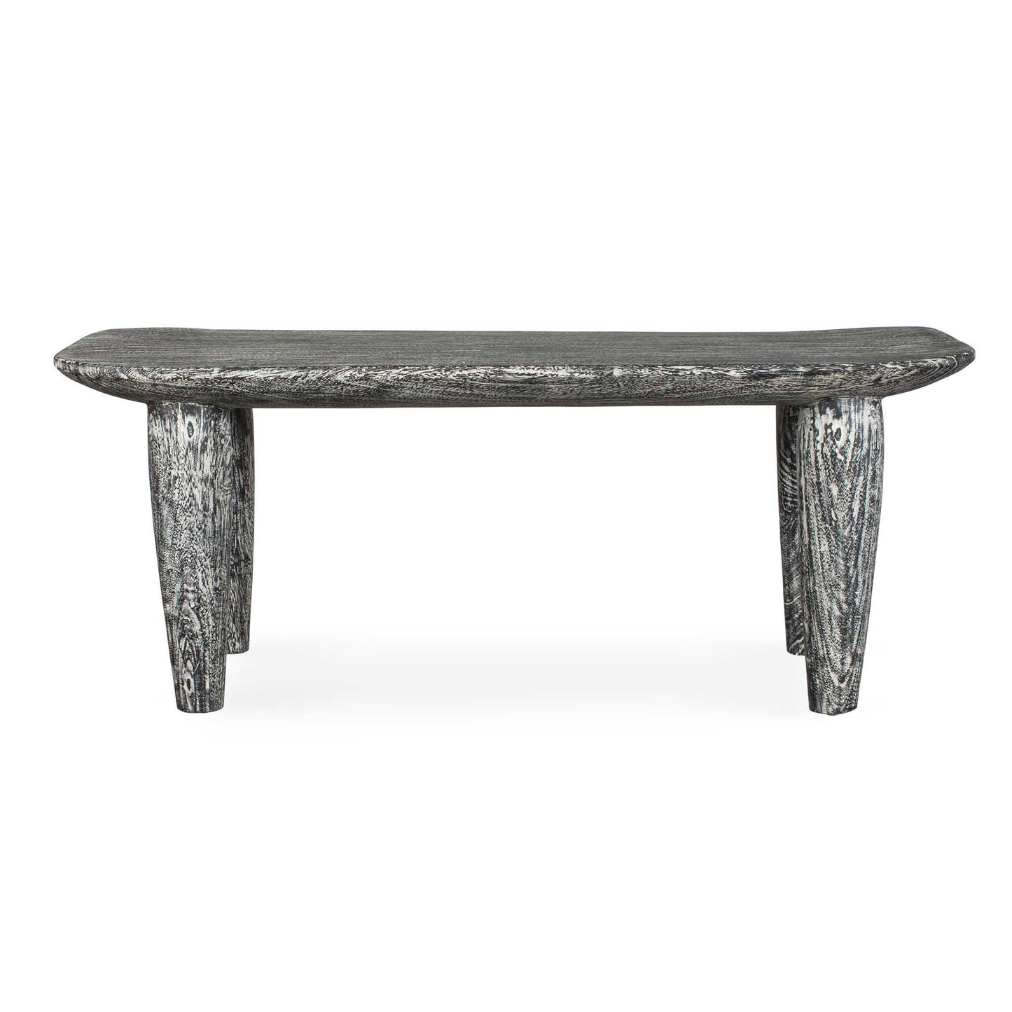 Fade To Black - Wood Bench - Black / White