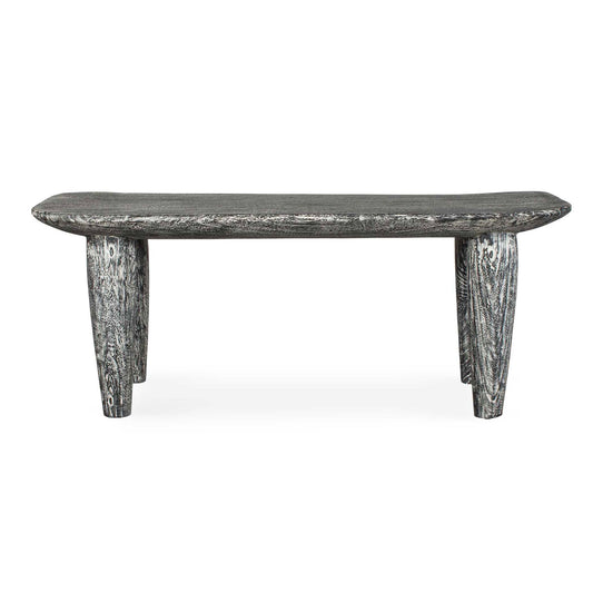 Fade To Black - Wood Bench - Black / White