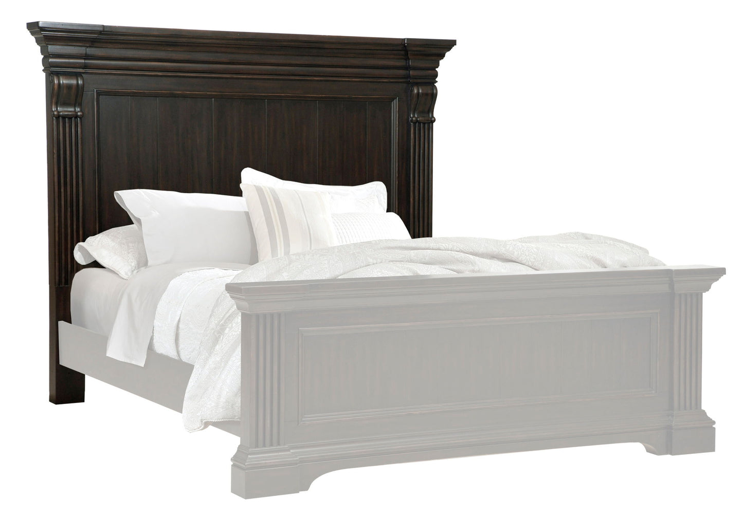 Caldwell - Queen Panel Headboard - Dark Wood