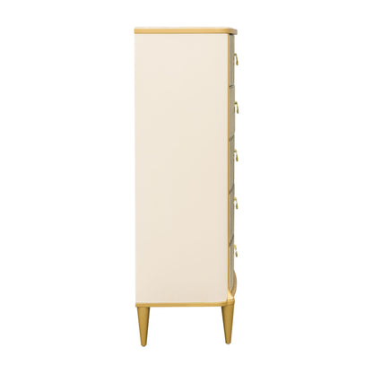 Scotts Square - 5-Drawer Chest - Light Champagne