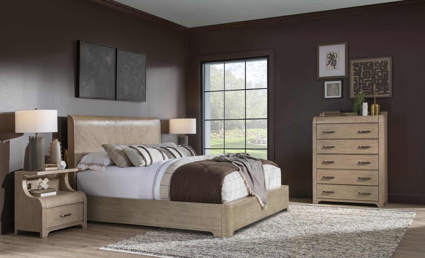 Flow - 1 Drawer Nightstand - Sandstone