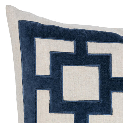 Novel Estate - 22" x 22" NV Corbin Pillow - Navy Blue