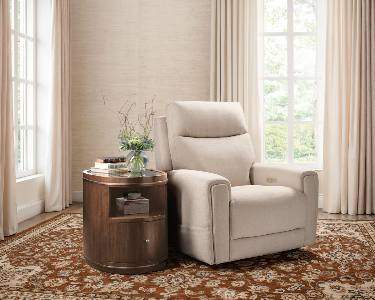 Melange - Contours Side Table - Dark Brown