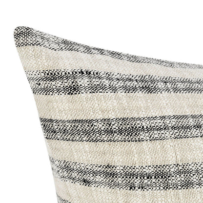 Linna - 24" x 24" Pillow - Natural / Black