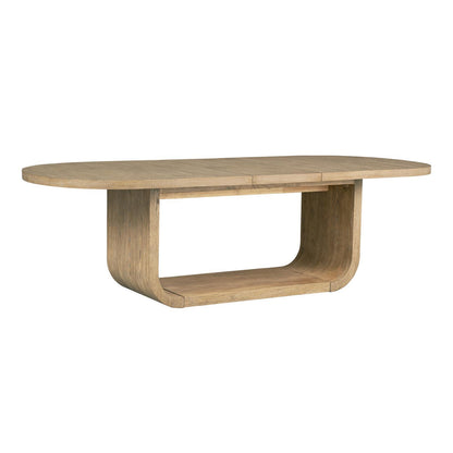 Flow - Complete Oval Dining Table - Sandstone