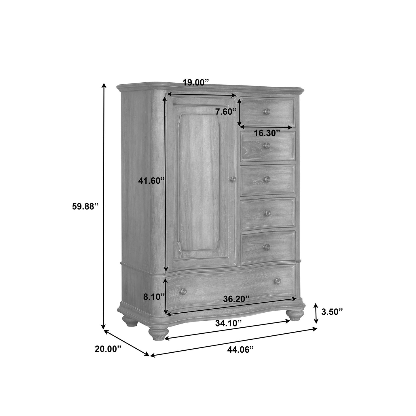 Weston Hills - Door Chest - Flax Seed