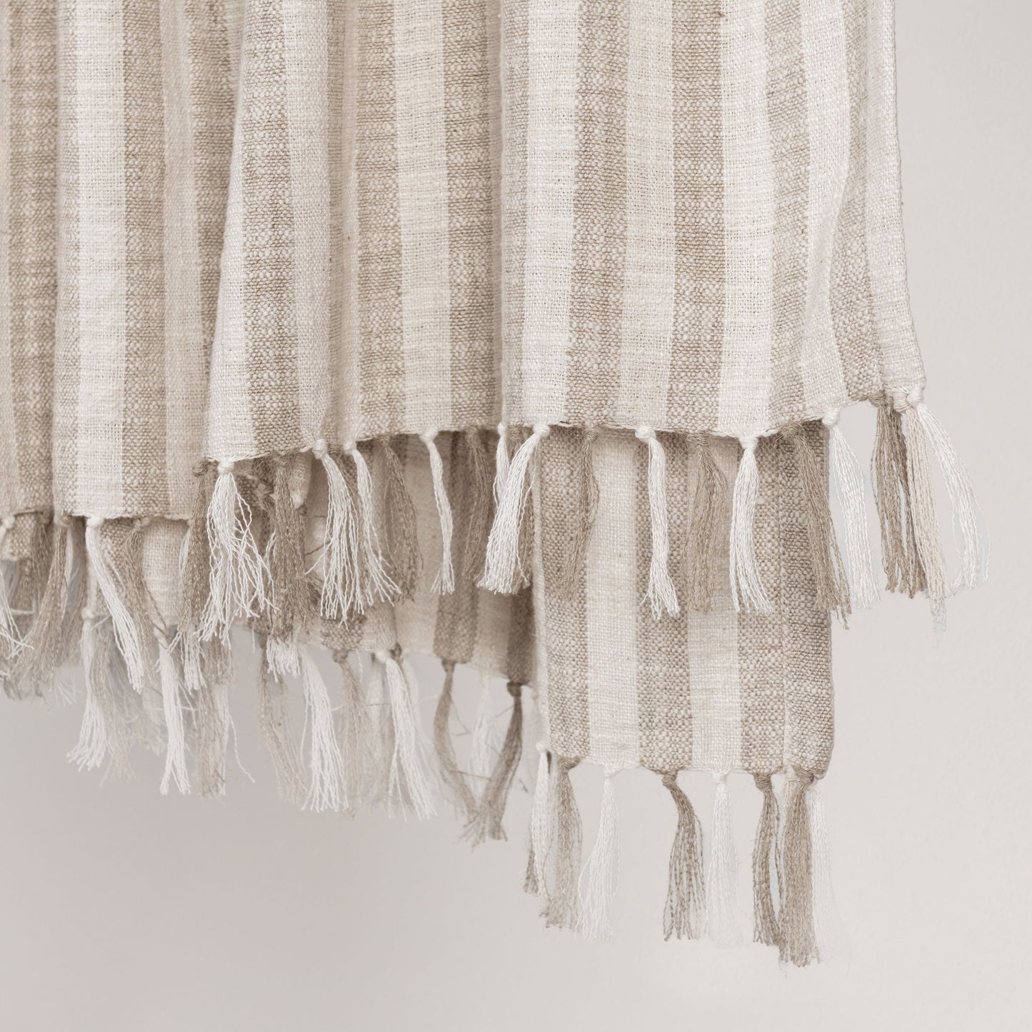 Linna - 50" x 70" Throw - Ivory / Natural