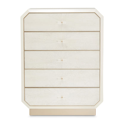 La Rachelle - 5-Drawer Chest - Champagne