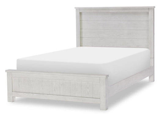 Preston - Complete Full Panel Bed - Bleached Linen