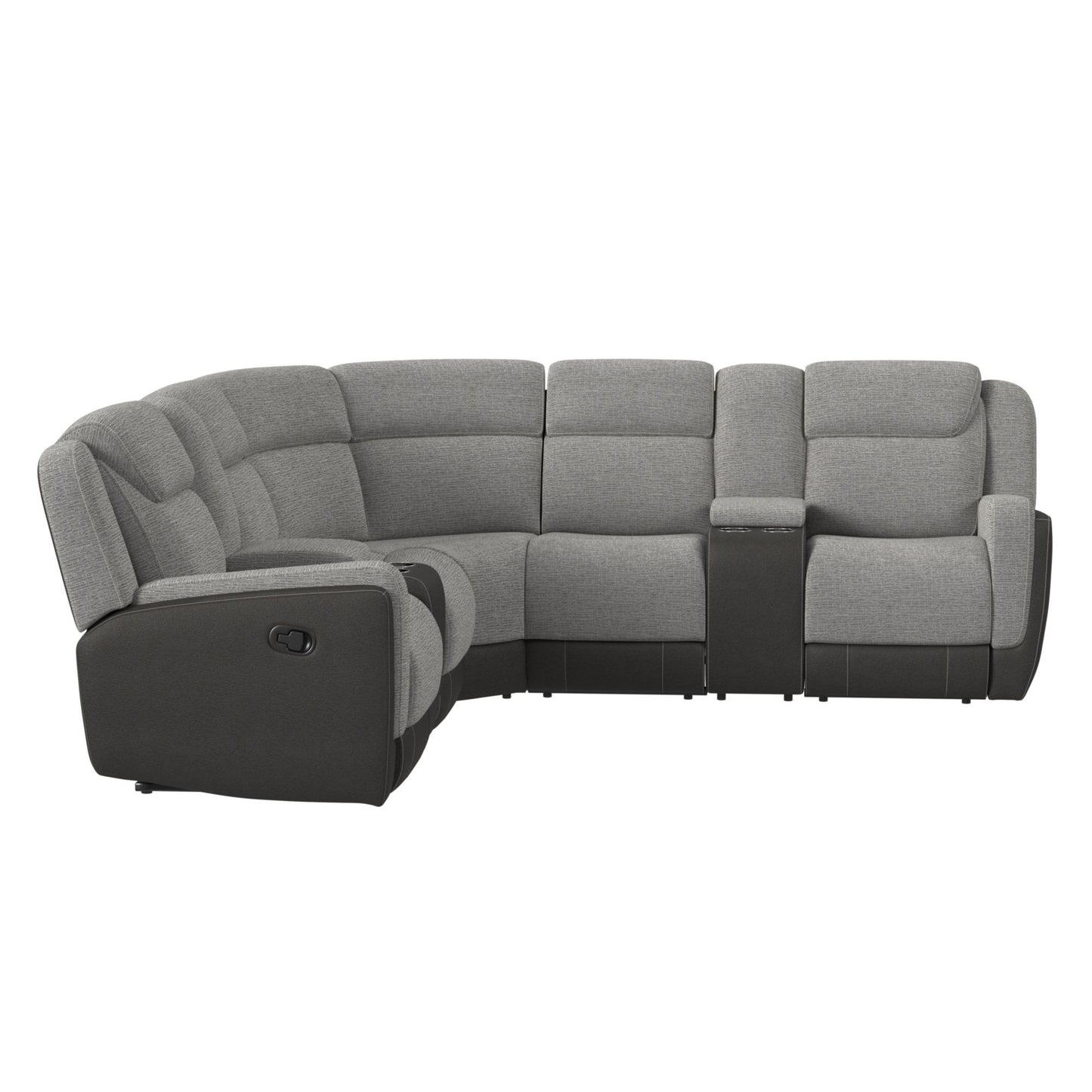 Hornet - 3 Piece Sectional Set With Console And 2 Recliners