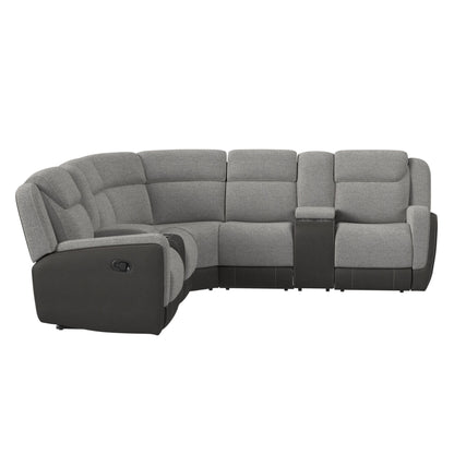 Hornet - 3 Piece Sectional Set With Console And 2 Recliners