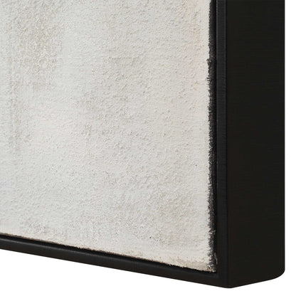Folding - Time Framed Abstract Art - Black / Brown / Gray / White