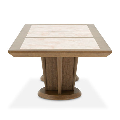 Portrait - Wide Rectangular Dining Table - Sienna Brown