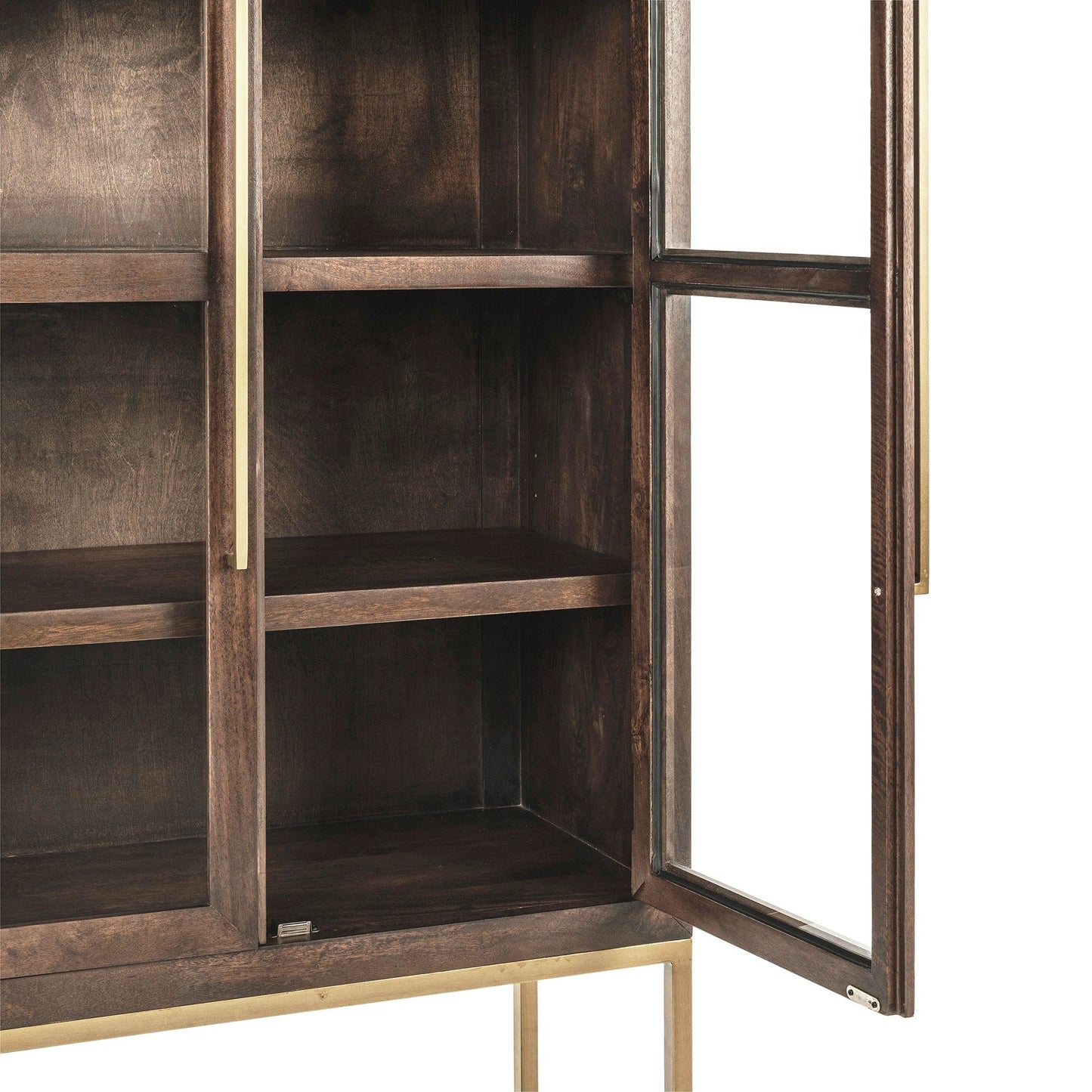 Freemont - Solid Wood Tall Cabinet - Kona Brown