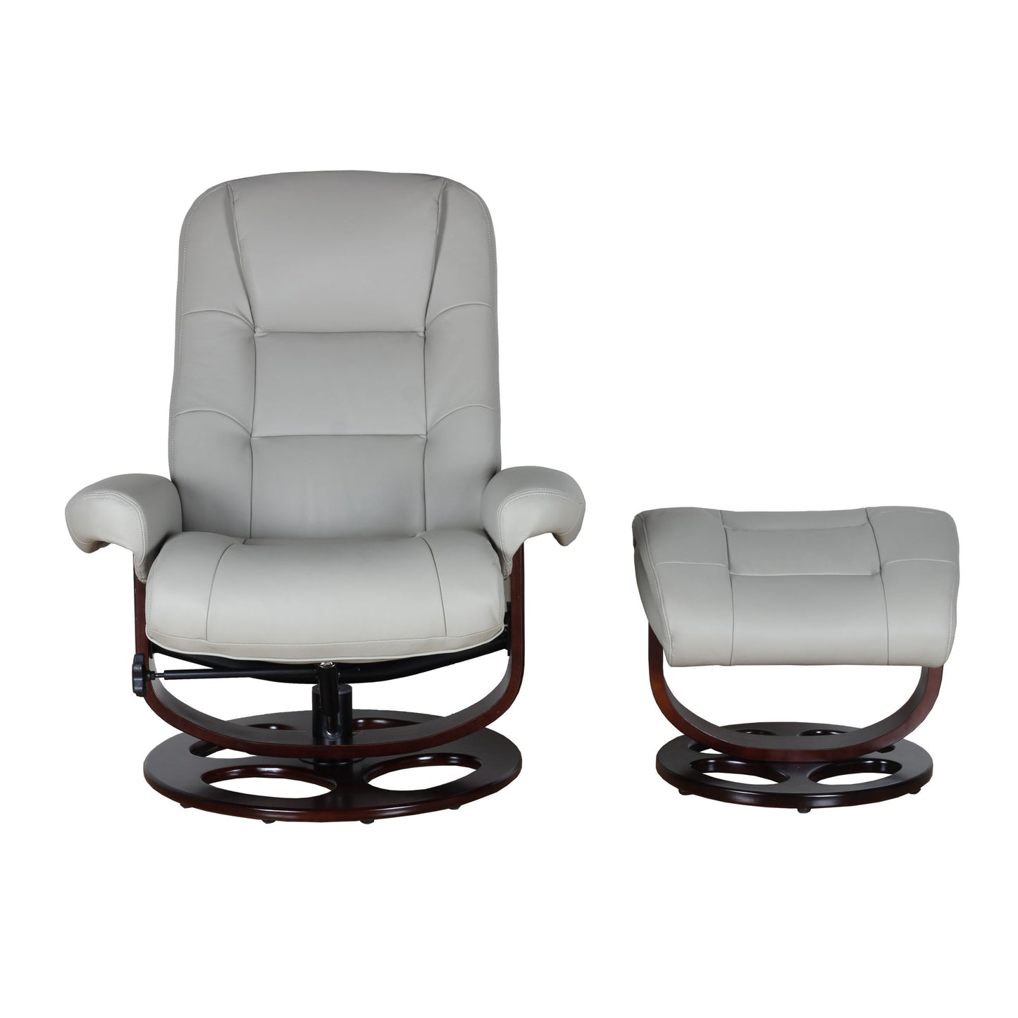 Jacque - Swivel Pedestal Recliner And Ottoman