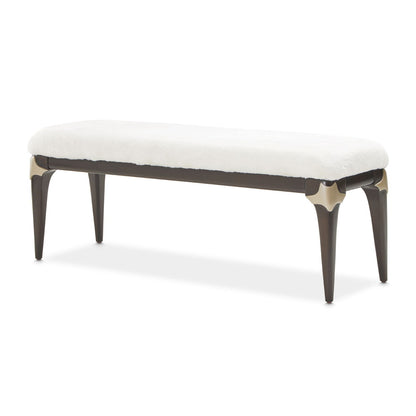 Paris Chic - Bed Bench - Cream / Espresso
