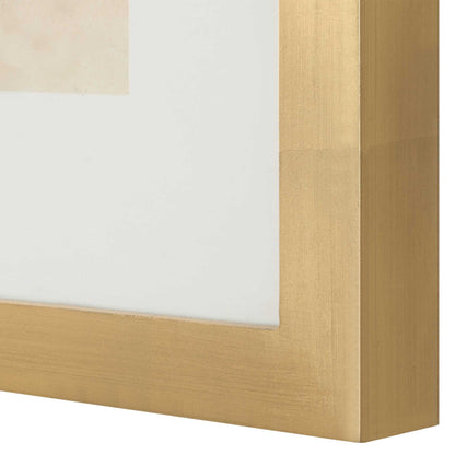 So Golden - Abstract Landscape Prints (Set of 2) - Black / Blue / Brass / Gold / Gray / Pink / White