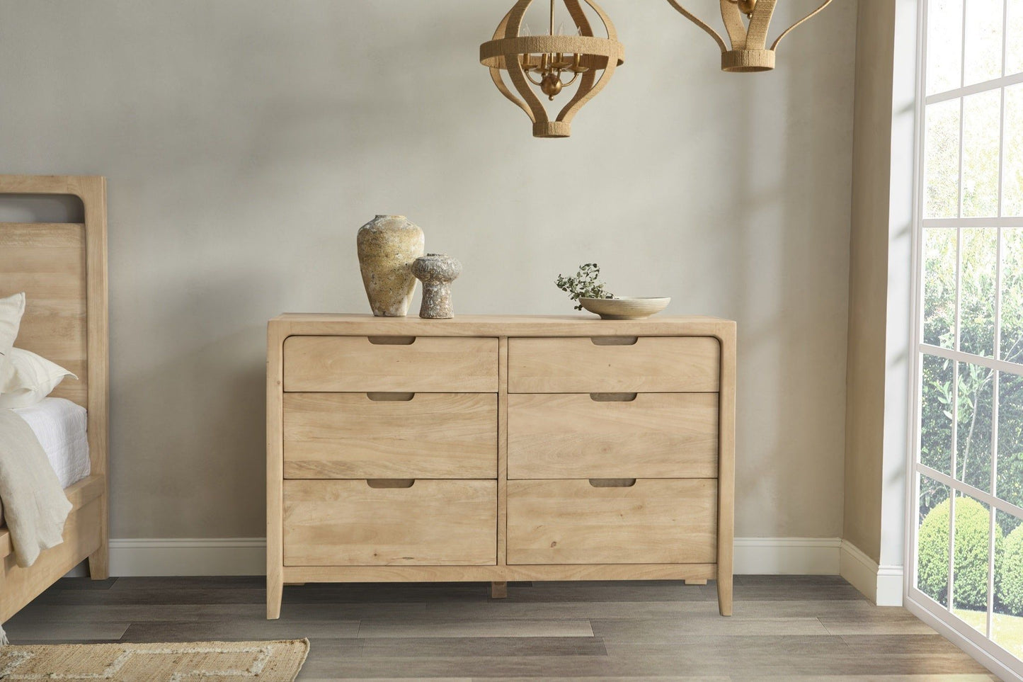 Laguna - 6 Drawer Dresser - Natural Maple