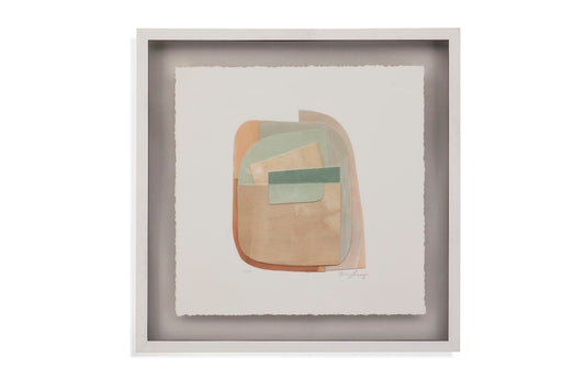 Color Structure II Framed Print - Green