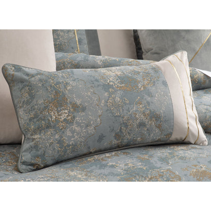 Debonair - 9-Piece Queen Comforter Set - Mist