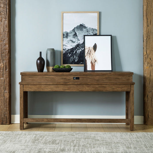 Pinebrook Ridge - Console Bar Table - Weathered Toffee