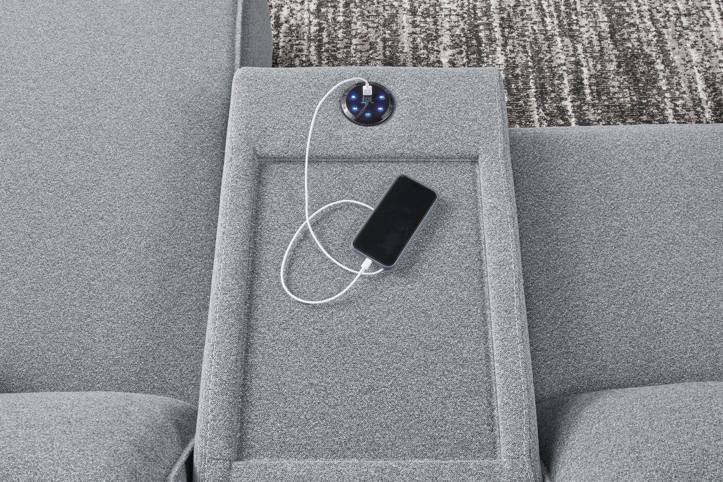 Modmax II - Reclining Sectional - Salt And Pepper