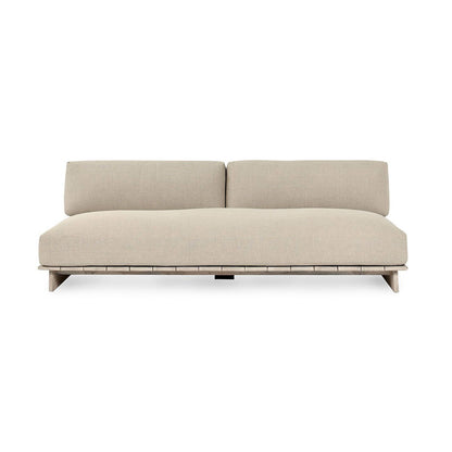 Livia - Teak Outdoor Sofa - Taupe