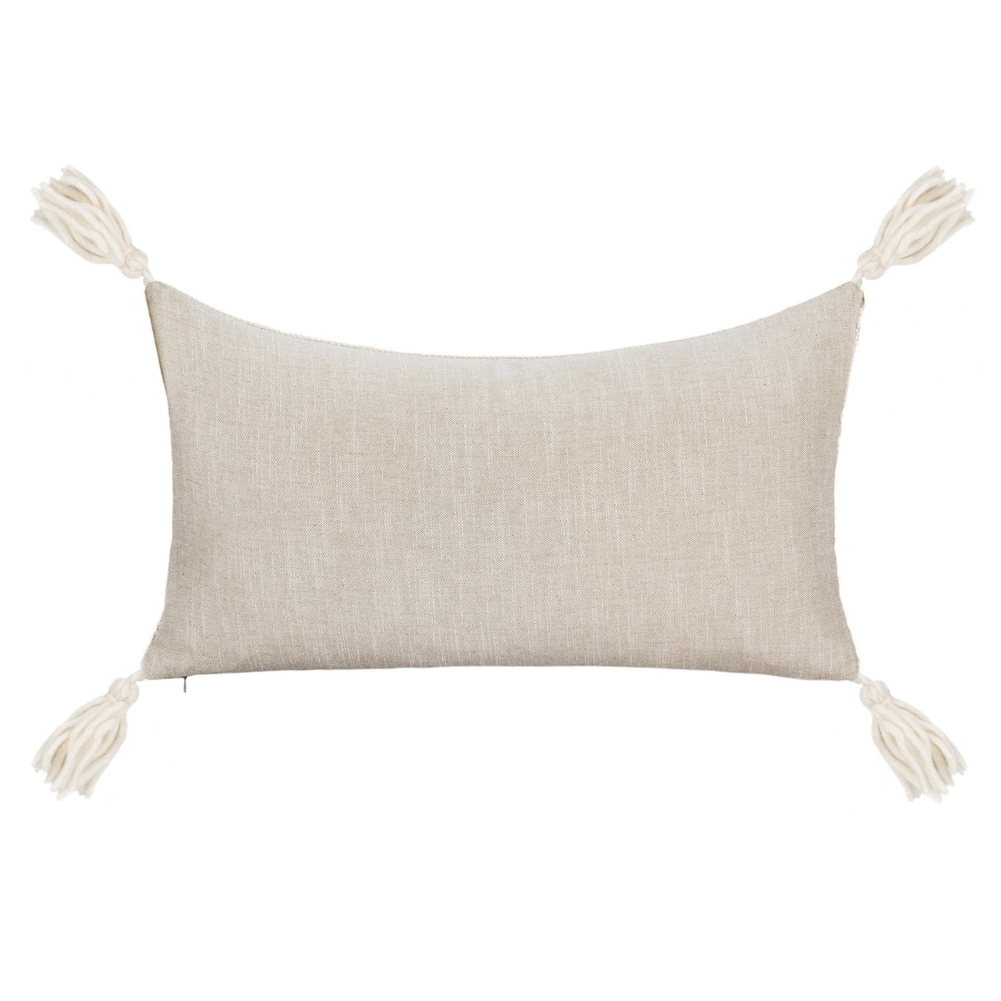 York - 26" x 26" Pillow - Natural / Ivory