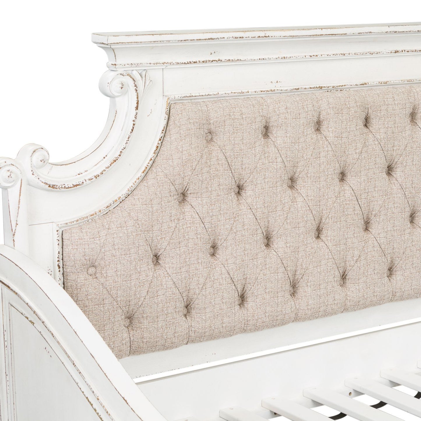 Magnolia Manor - Twin Daybed Upholstered Back - Antique White