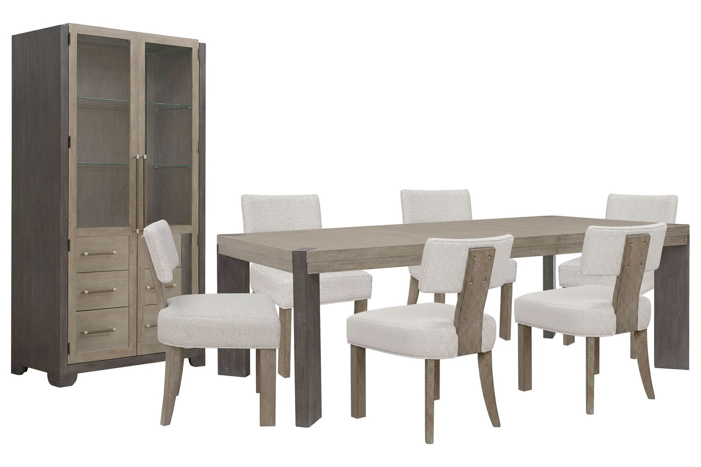 Anderson Park - Leg Dining Table Set With Klismos Chairs