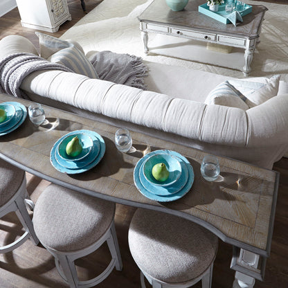 Magnolia Manor - Console Bar Table - Antique White