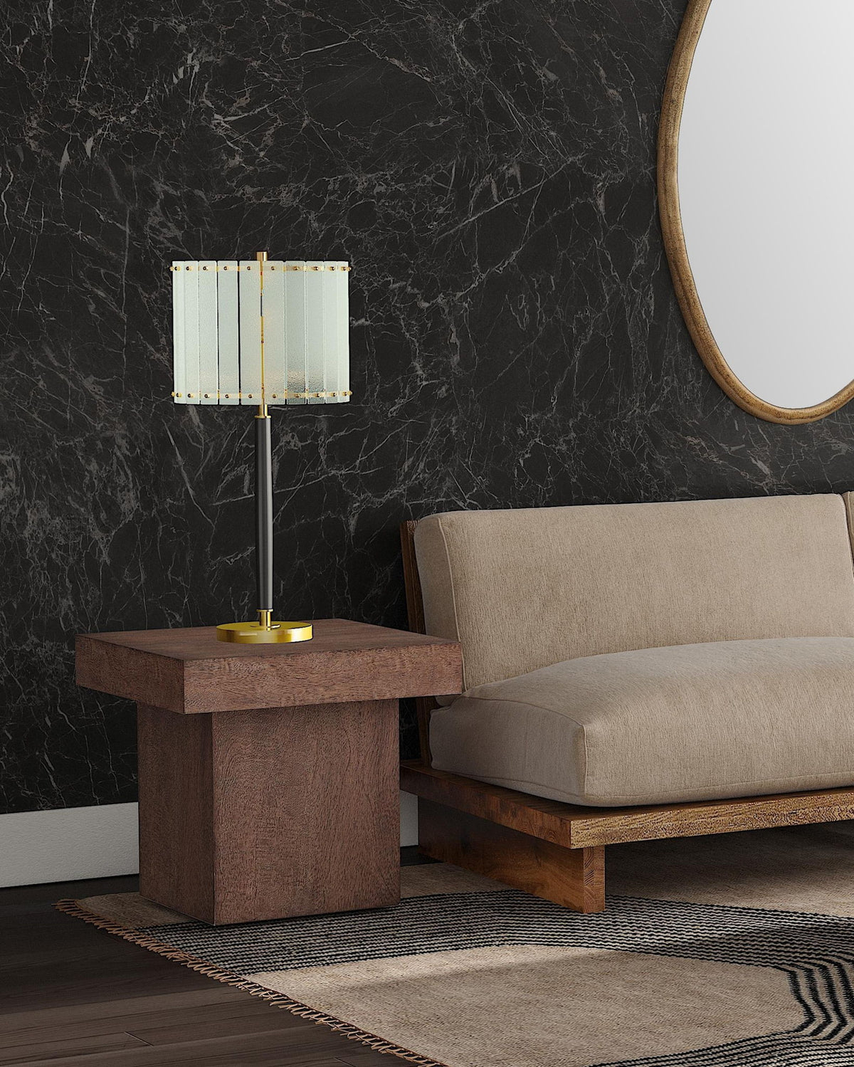 Luca - Table Lamp - Black / Gold