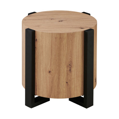 Darcie - Faux Wood Round Table