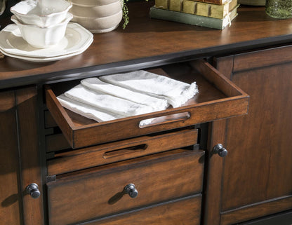 Fenmore - Server - Mocha And Distressed Cherry