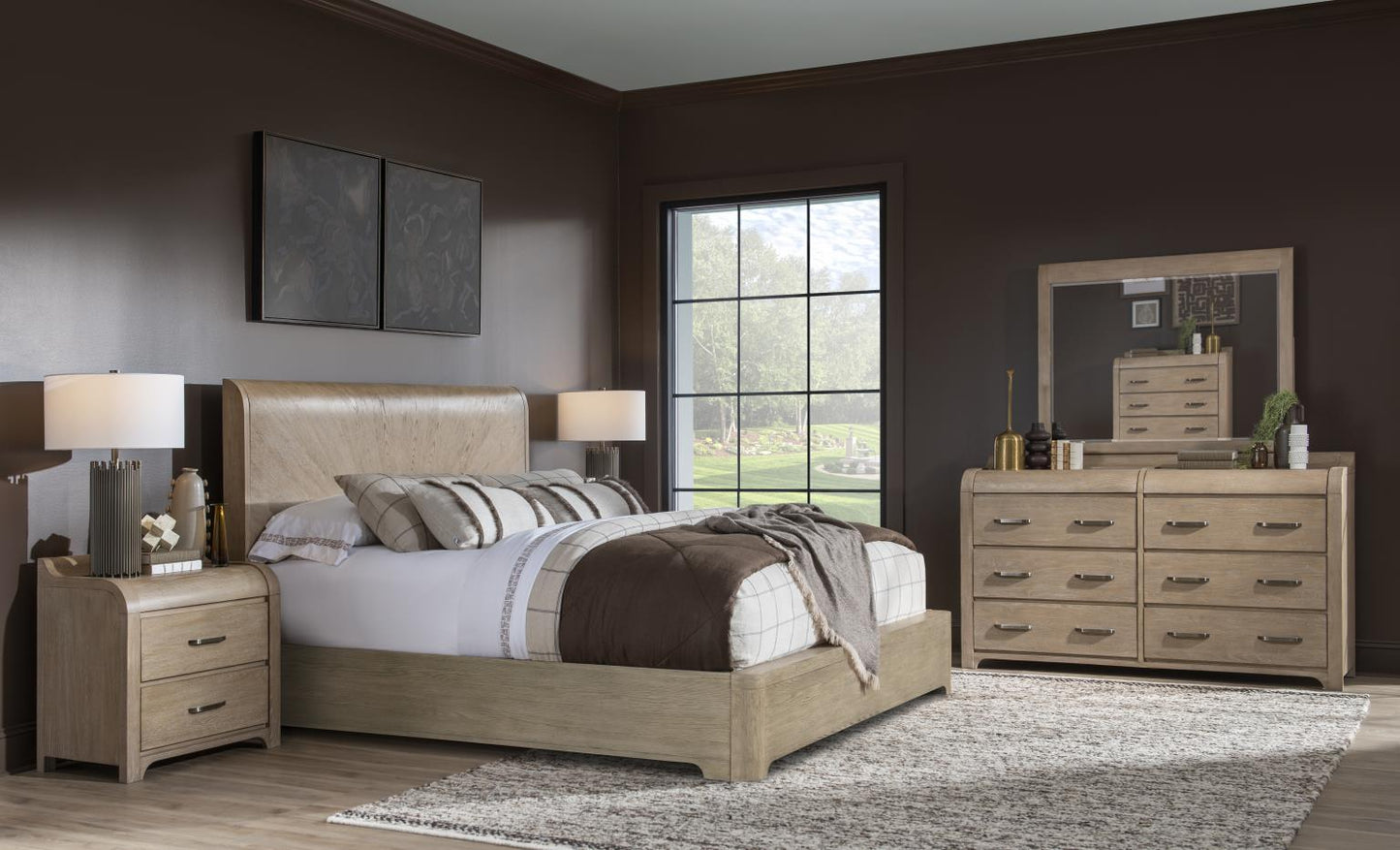 Flow - Complete Upholstered Sleigh Bed With Storage Footboard 1 Storage Side Rail