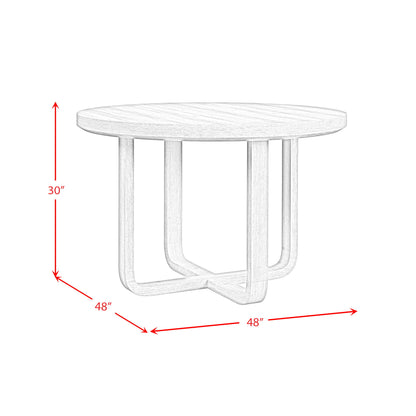 Ridgemont - 5 Piece Standard Height Dining Set (Round Table And Four Chairs) - Natural
