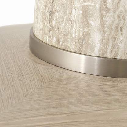 Lotus Bay - 40" Round Gathering Table - Sand