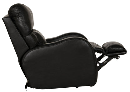 Angelo - Leather Power Recliner - Black