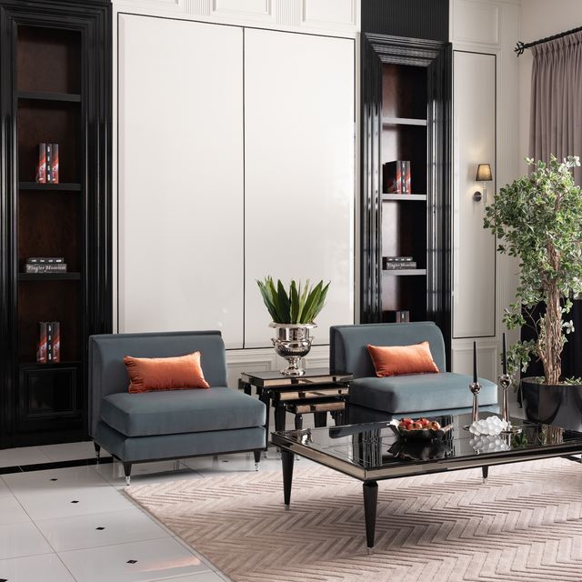 La Francaise - Nesting Tables (Set of 3) - Black Ice