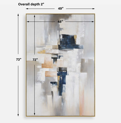 Waterfront - Geometric Abstract Art - Gray